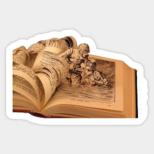 Pilgrim's Progress book art Sticker